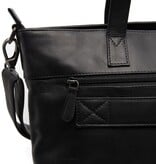 Chesterfield Leren Shopper Black Osira C38.022600