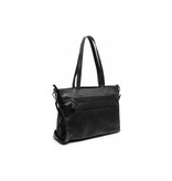 Chesterfield Leren Shopper Black Osira C38.022600