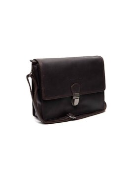 Chesterfield Leren Schoudertas Bruin Lunor C48.141601