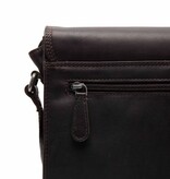 Chesterfield Leren Schoudertas Bruin Lunor C48.141601