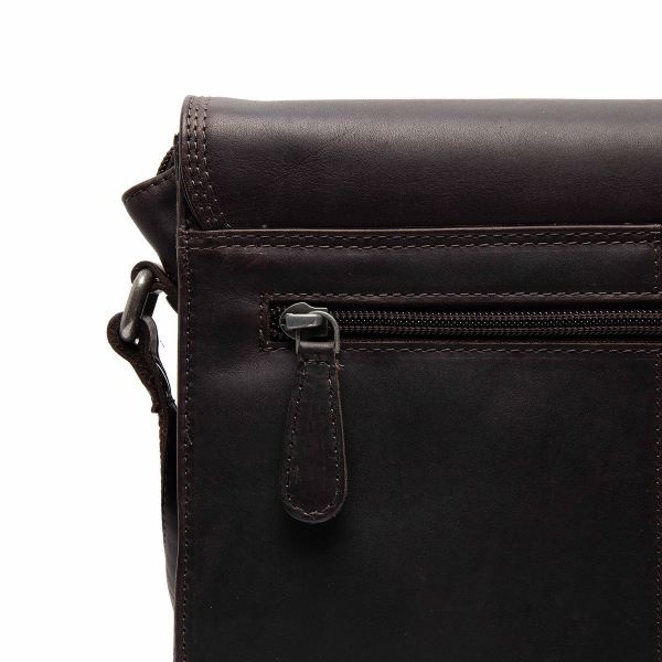 Chesterfield Leren Schoudertas Bruin Lunor C48.141601