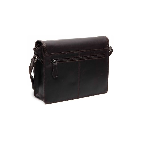 Chesterfield Leren Schoudertas Bruin Lunor C48.141601