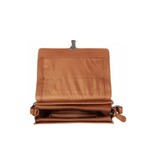 Chesterfield Leren Schoudertas Cognac Lunor C48.141631
