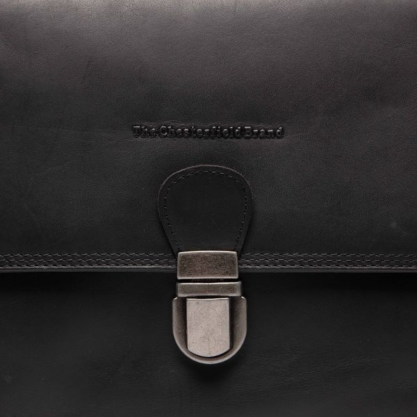 Chesterfield Leren Schoudertas Black Lunor C48.141600
