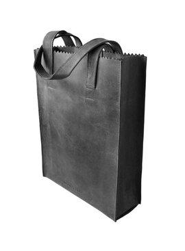 MY PAPER BAG Shoulderbag long handles Vintage Black