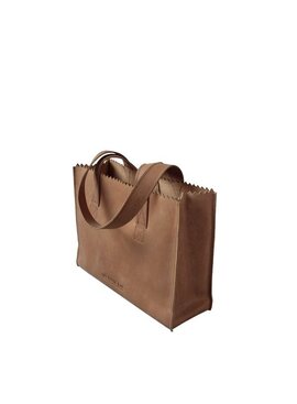 MY PAPER BAG Handbag Long Handles  Hazel Brown