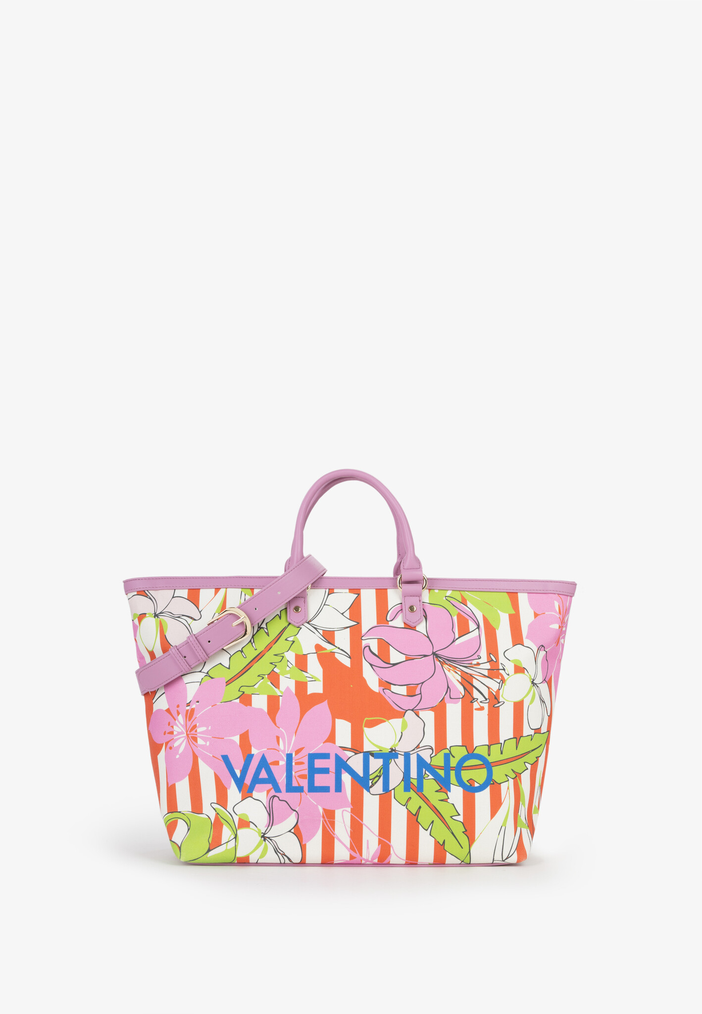 VALENTINO Shopper Kore/roze bloemenrpint