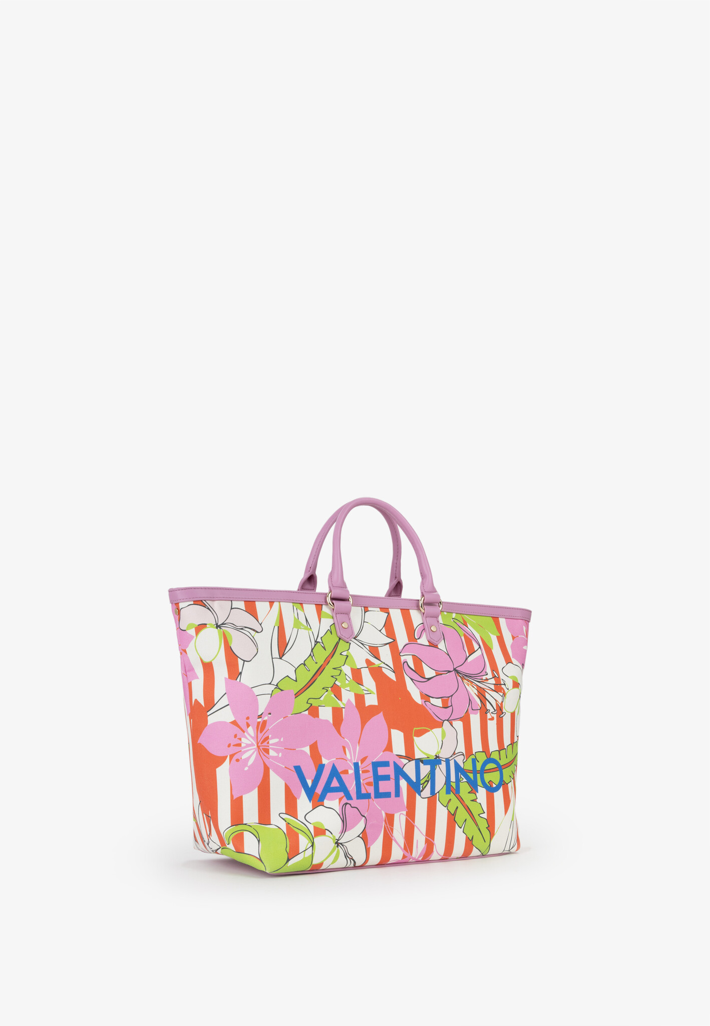 VALENTINO Shopper Kore/roze bloemenrpint