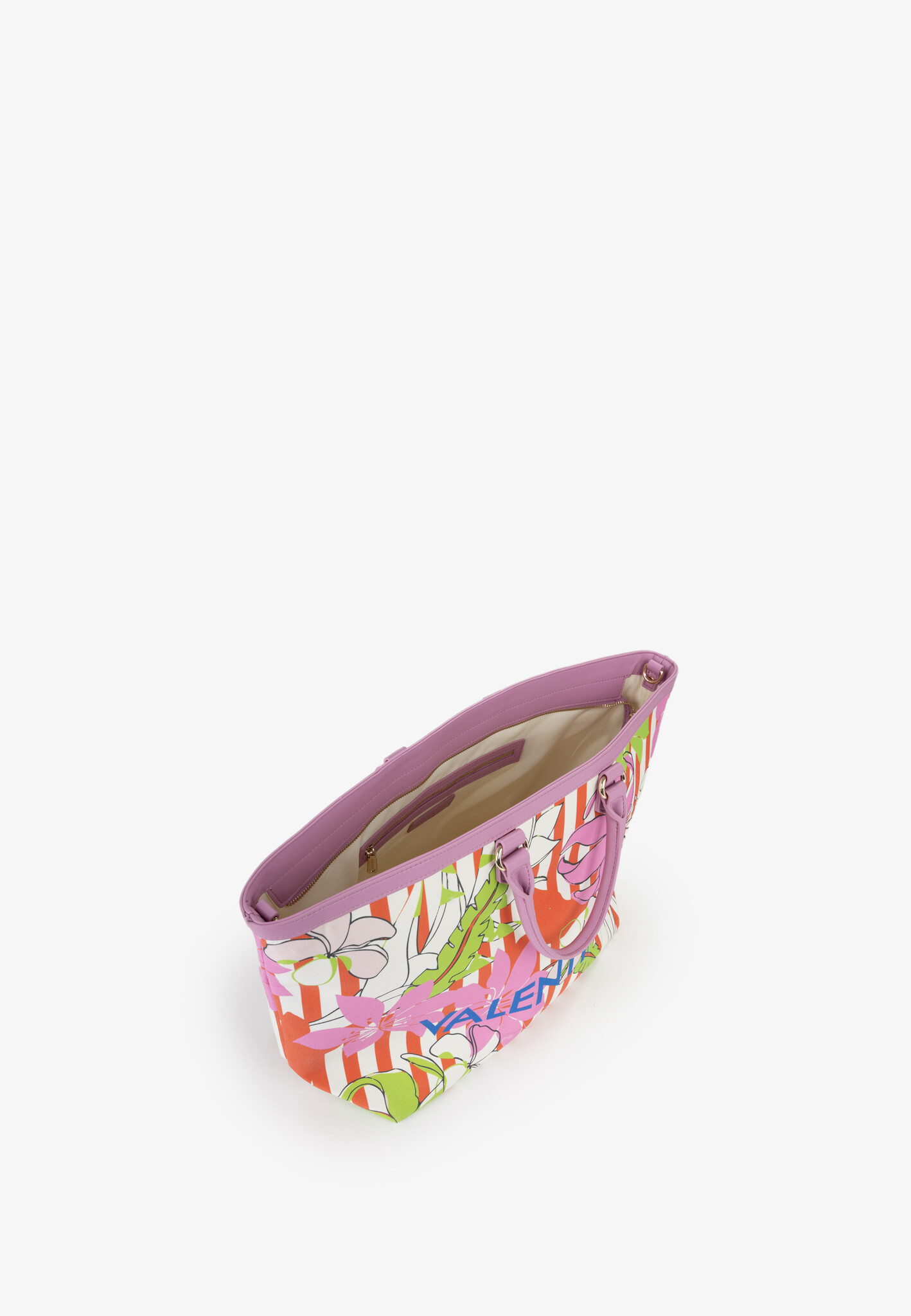 VALENTINO Shopper Kore/roze bloemenrpint