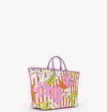 VALENTINO Shopper Kore/roze bloemenrpint
