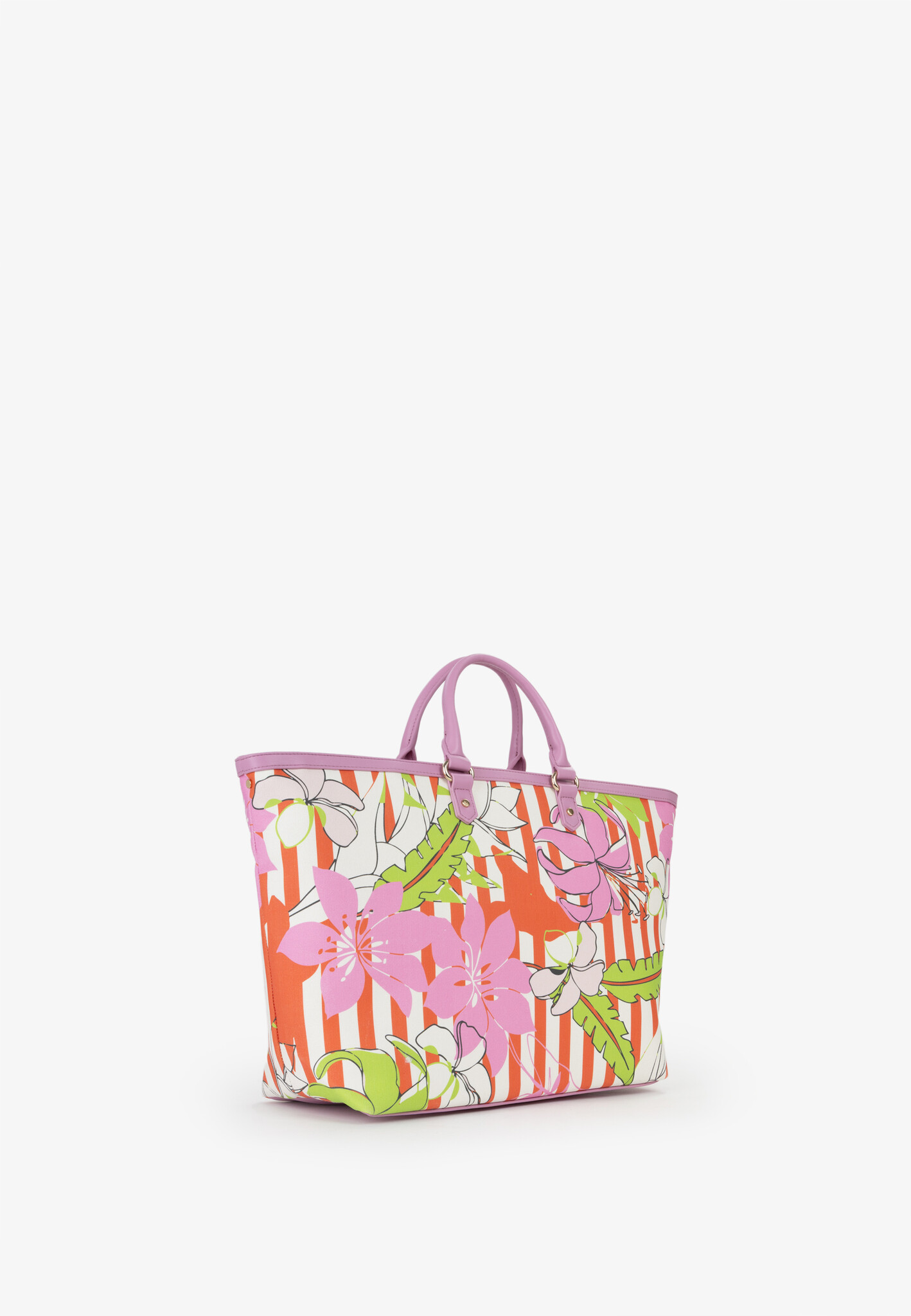 VALENTINO Shopper Kore/roze bloemenrpint