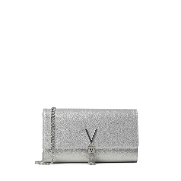 VALENTINO  Divina Crossbody/Clutch zilver