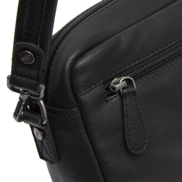 Chesterfield Leren schoudertas  Black Liora