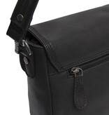 Chesterfield Leren schoudertas Zwart Miloa