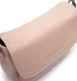 Chesterfield Leren schoudertas Beige Miloa