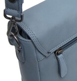 Chesterfield Leren schoudertas Sky Blue Miloa