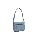 Chesterfield Leren schoudertas Sky Blue Miloa