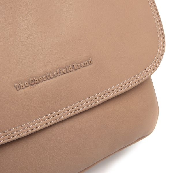Chesterfield Leren schoudertas Rose Miloa