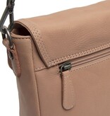 Chesterfield Leren schoudertas Rose Miloa