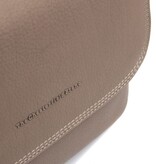 Chesterfield Leren schoudertas Taupe Miloa