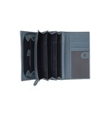 Chesterfield Leren Portemonnee Sky Blue Valetta