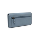 Chesterfield Leren Portemonnee Sky Blue Valetta