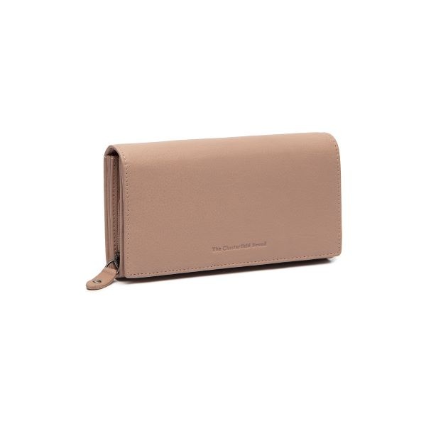 Chesterfield Leren Portemonnee Rose Valetta