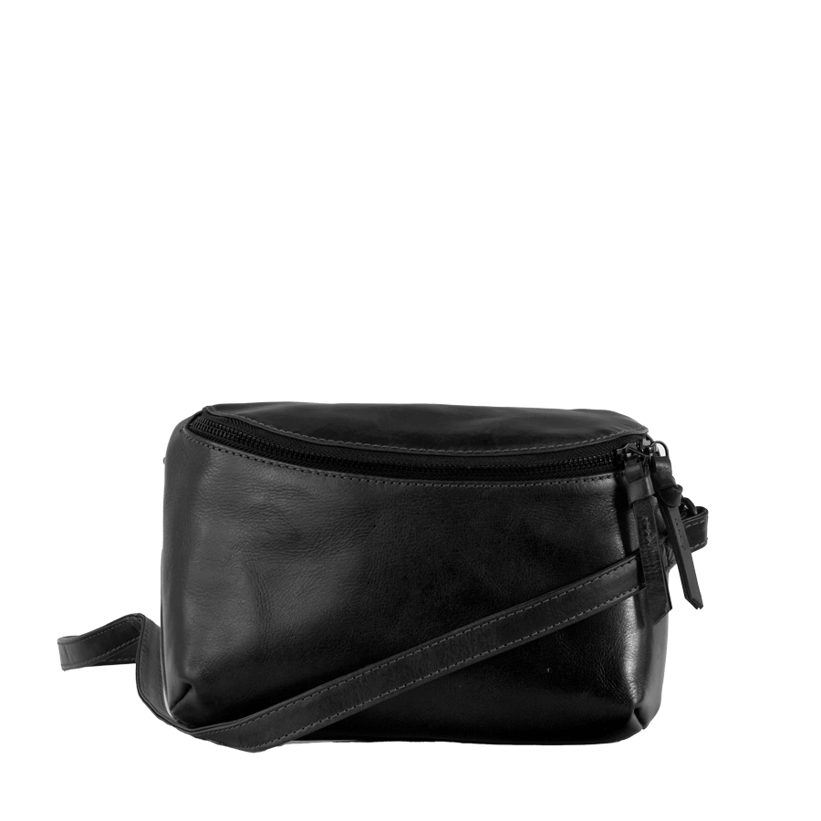 Saccoo Leren Schoudertas Grazie Black