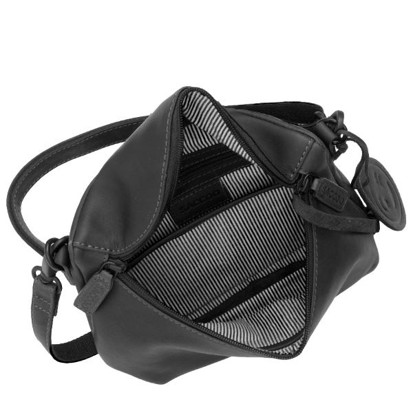 Saccoo Leren Schoudertas Grazie Black