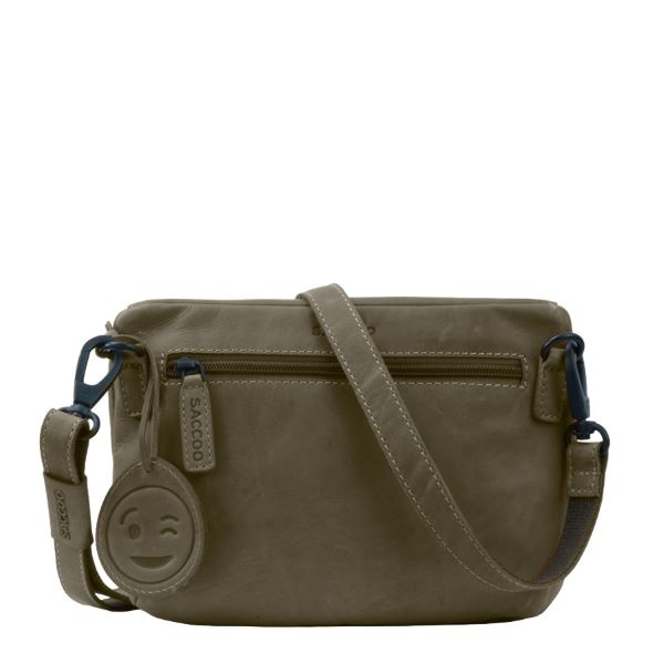 Saccoo Leren Schoudertas Grazie Military