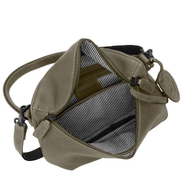 Saccoo Leren Schoudertas Grazie Military