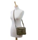 Saccoo Leren Schoudertas Grazie Military