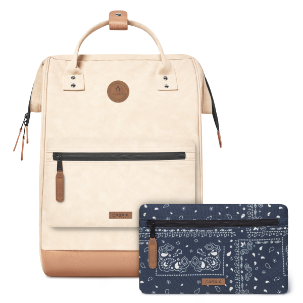 Cabaia Adventurer Rugzak L Andenne Beige Vegan Nubuck