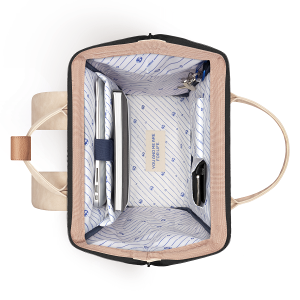 Cabaia Adventurer Rugzak L Andenne Beige Vegan Nubuck