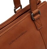 Chesterfield Leren Schoudertas Cognac Marvos