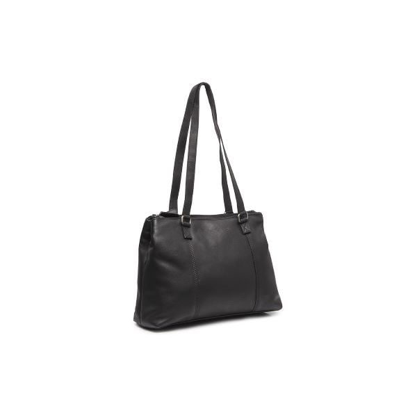 Chesterfield Leren Schoudertas Black Marvos