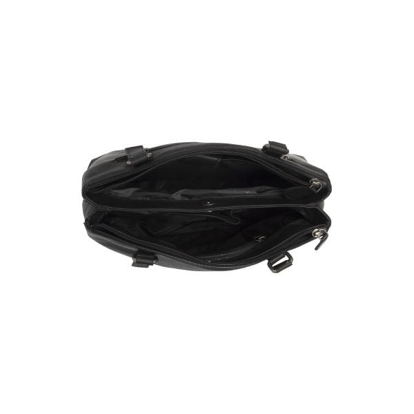 Chesterfield Leren Schoudertas Black Marvos