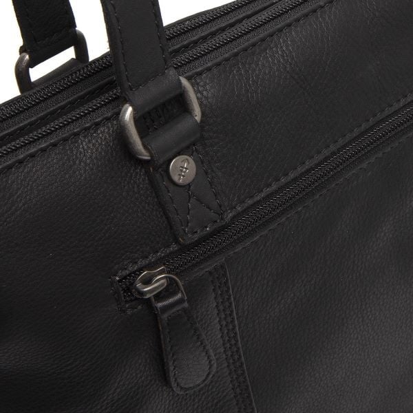 Chesterfield Leren Schoudertas Black Marvos