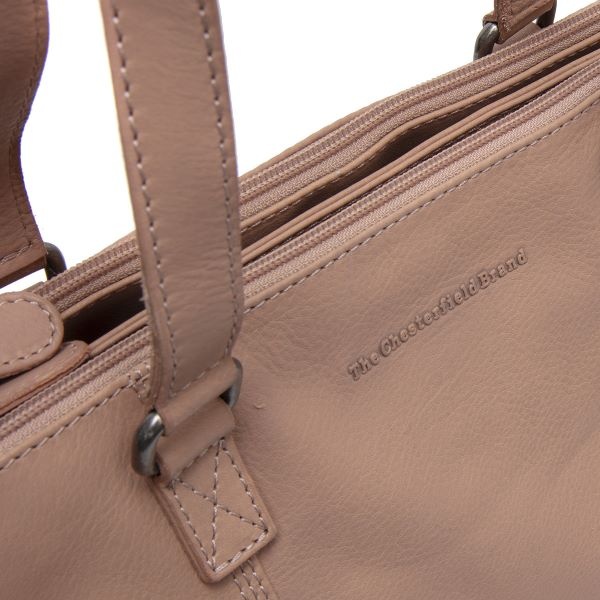 Chesterfield Leren Schoudertas Vintage Rose Marvos