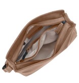 Saccoo Leren Schoudertas  Arica Taupe