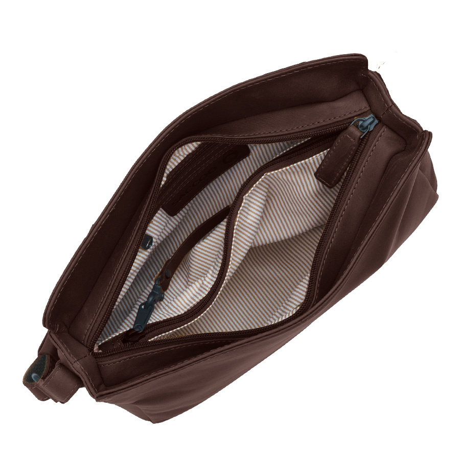 Saccoo Leren Schoudertas  Arica Chestnut