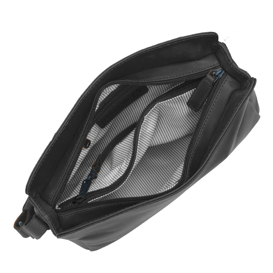 Saccoo Leren Schoudertas  Arica Black
