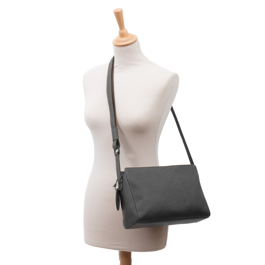 Saccoo Leren Schoudertas  Arica Black