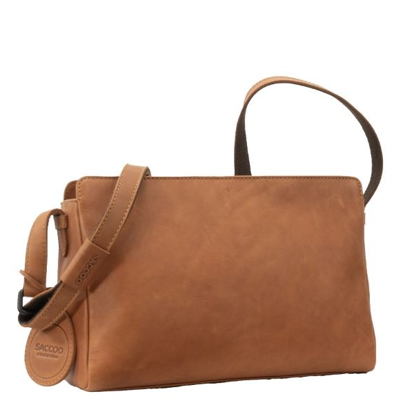 Saccoo Leren Schoudertas  Arica Cognac