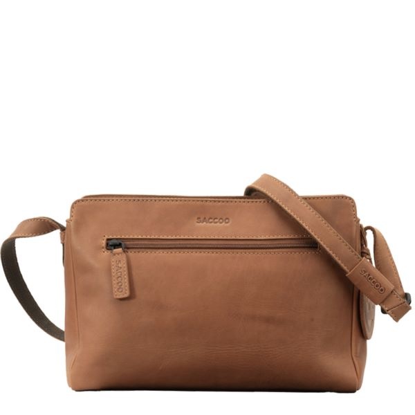 Saccoo Leren Schoudertas  Arica Cognac