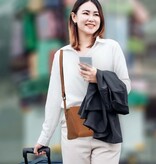 Saccoo Leren Schoudertas  Arica Cognac