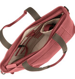 Saccoo Leren Shopper/laptoptas Compras Red