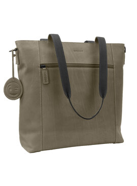 Saccoo Leren Shopper/laptoptas Compras Green