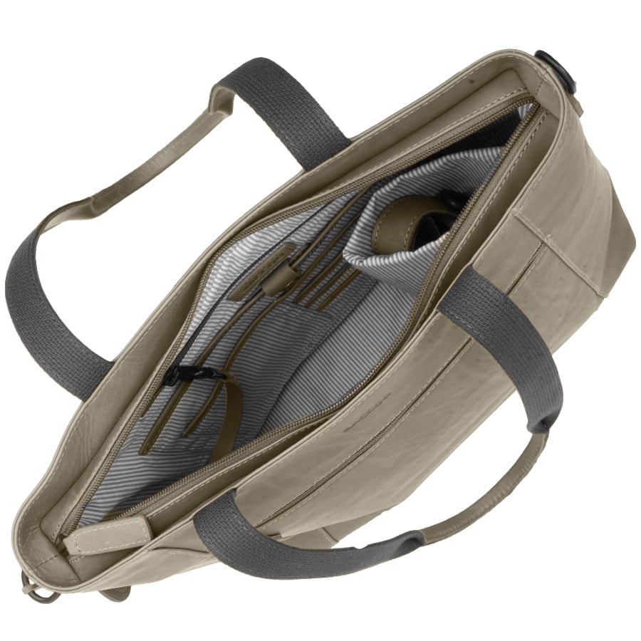 Saccoo Leren Shopper/laptoptas Compras Green