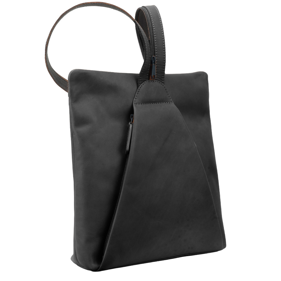 Saccoo Leren rugtas Lisa Black